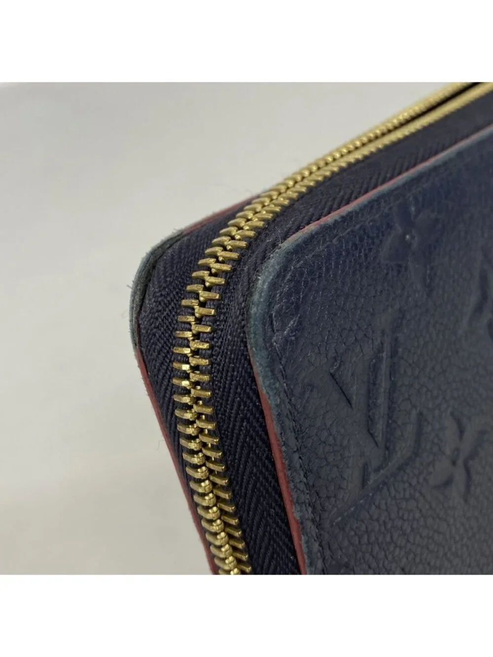 Louis Vuitton Wallet Monogram Empreinte Zippy Marine Rouge